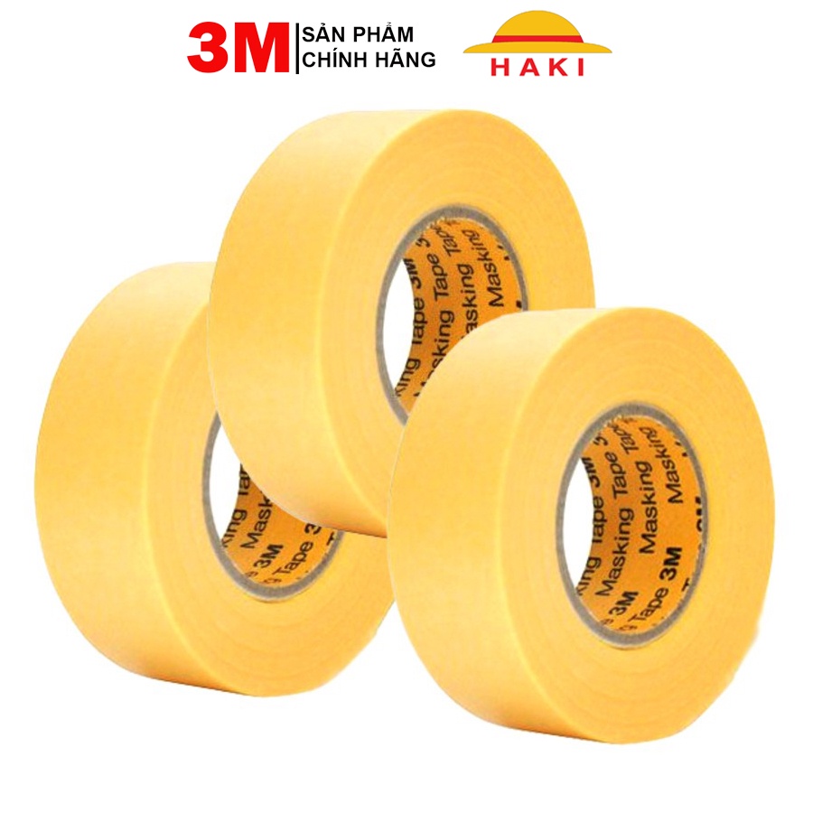 [Mã LIFEAUMAY giảm 10% tối đa 30k đơn 150k] Băng keo giấy 3M, băng keo che sơn 3M Masking Tape