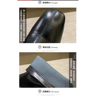 Bốt (Boots) nữ cổ cao da trơn gót 5p