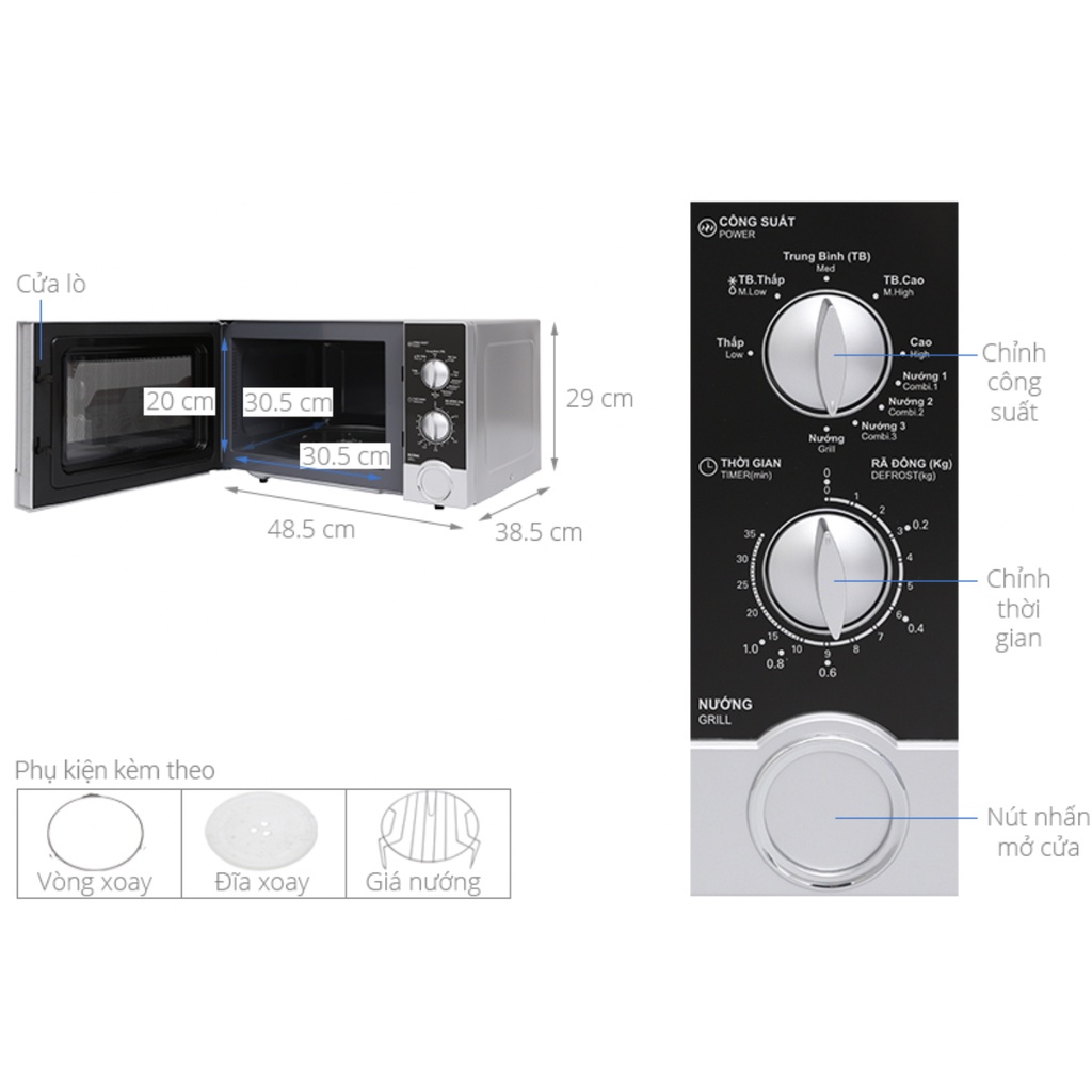 Lò vi sóng Sharp R-G302VN-S 23 lít,hàng chính hãng, bảo hành 1 năm,mới 100%
