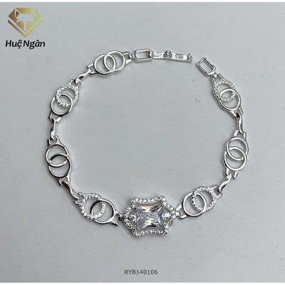 Lắc tay bạc 925 Huệ Ngân - Hình học RYB140106