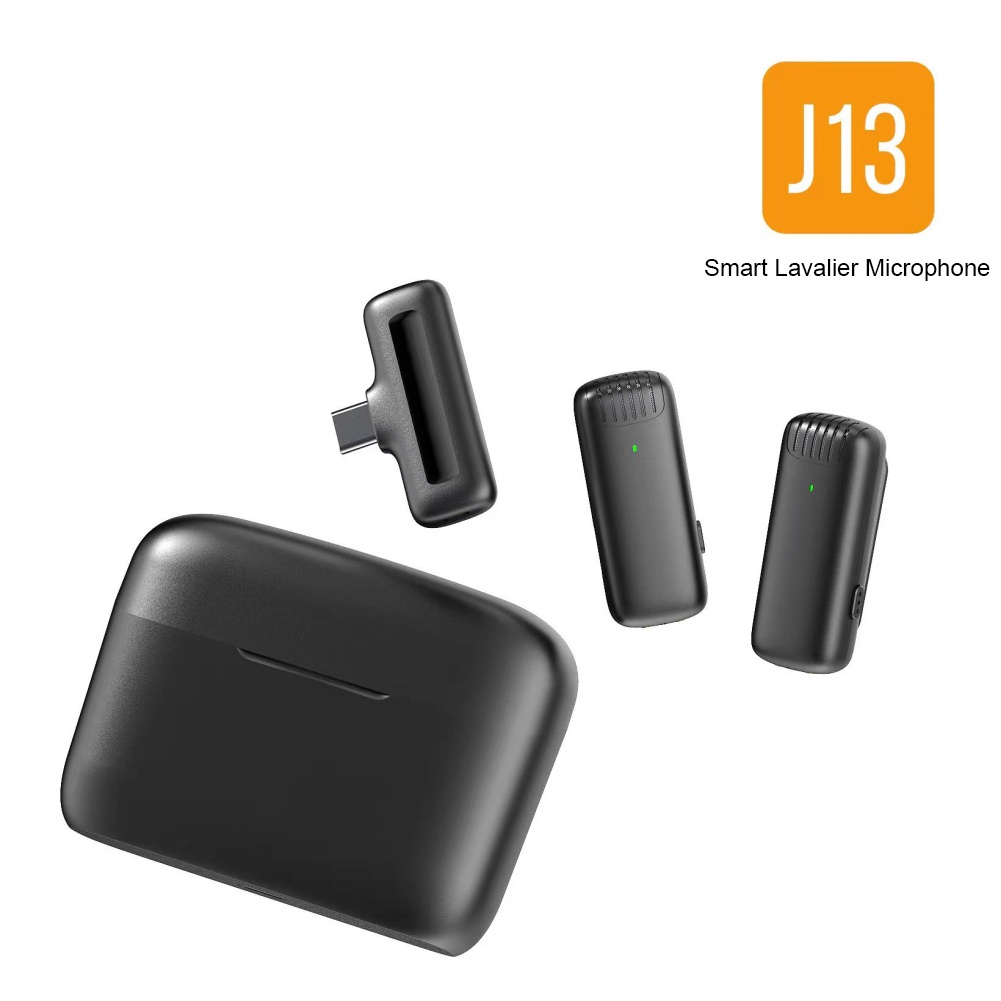 Coza Micrô Cài Áo Không Dây Micrô Cài Áo Phỏng Vấn Điện Thoại Di Động Giảm Tiếng Ồn Radio 2.4G Truyền Nhanh Cho Iphone Type C Kèm Hộp Sạc
