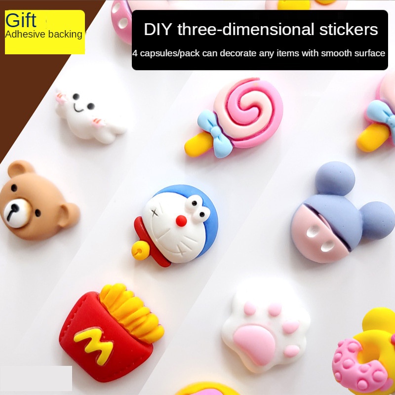 Miếng Dán 3d Dễ Thương Trang Trí Cốc Nước