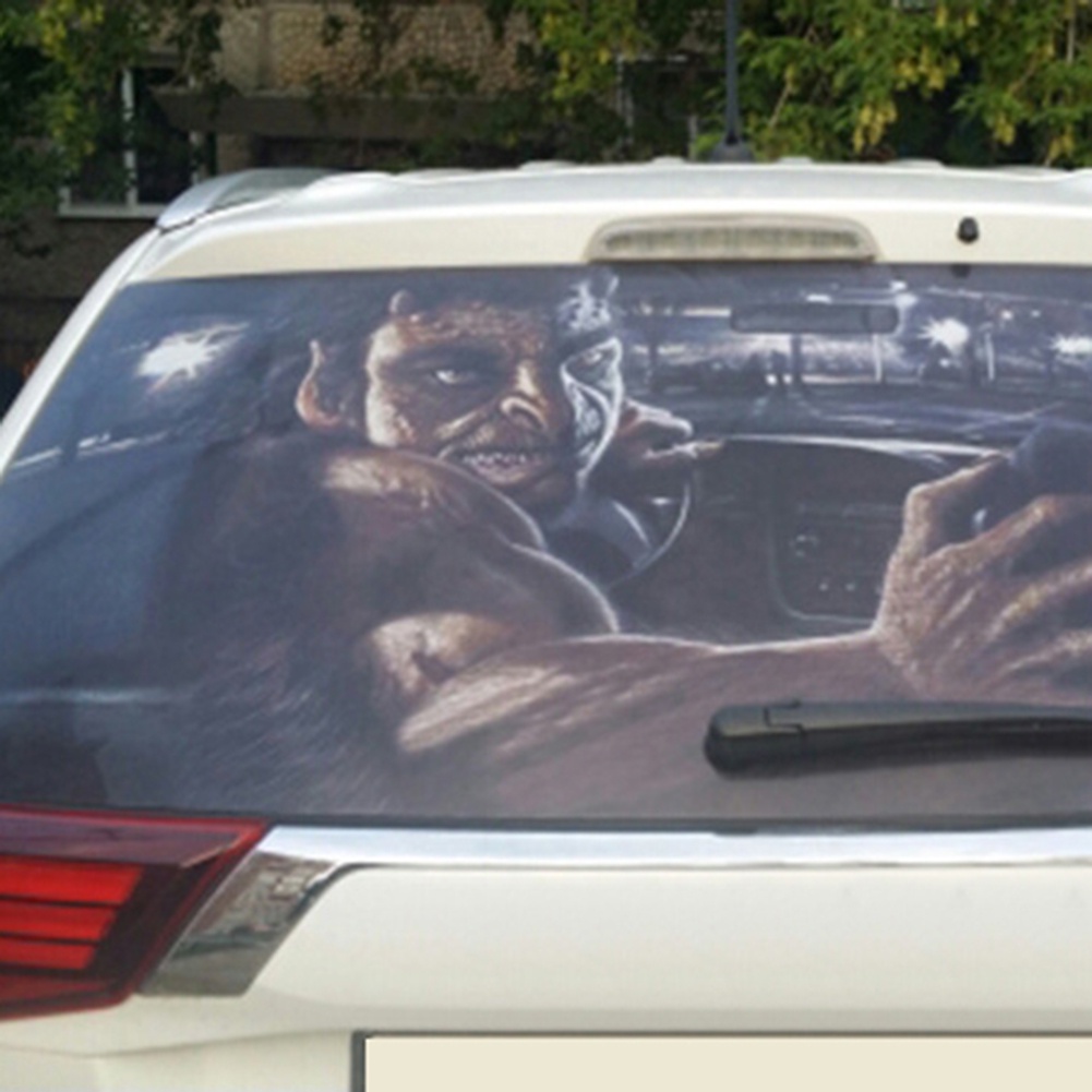 Miếng Dán Trang Trí Kính Chắn Gió Sau Xe Hơi Chống Nước Chống Nắng