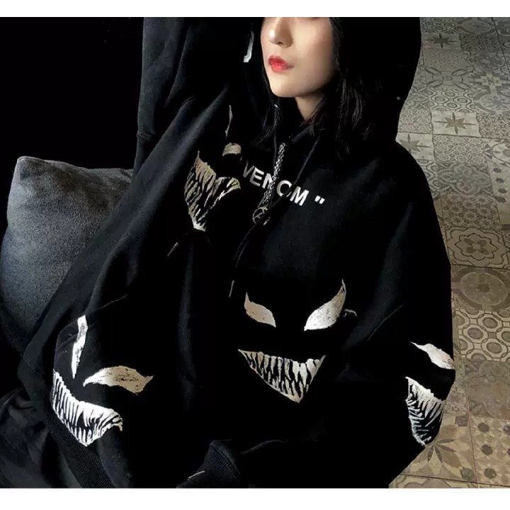 Áo Khoác HOODIE VENOM Nam Nữ Chất Vải Nỉ Bông Dày Dặn Ấm Áp