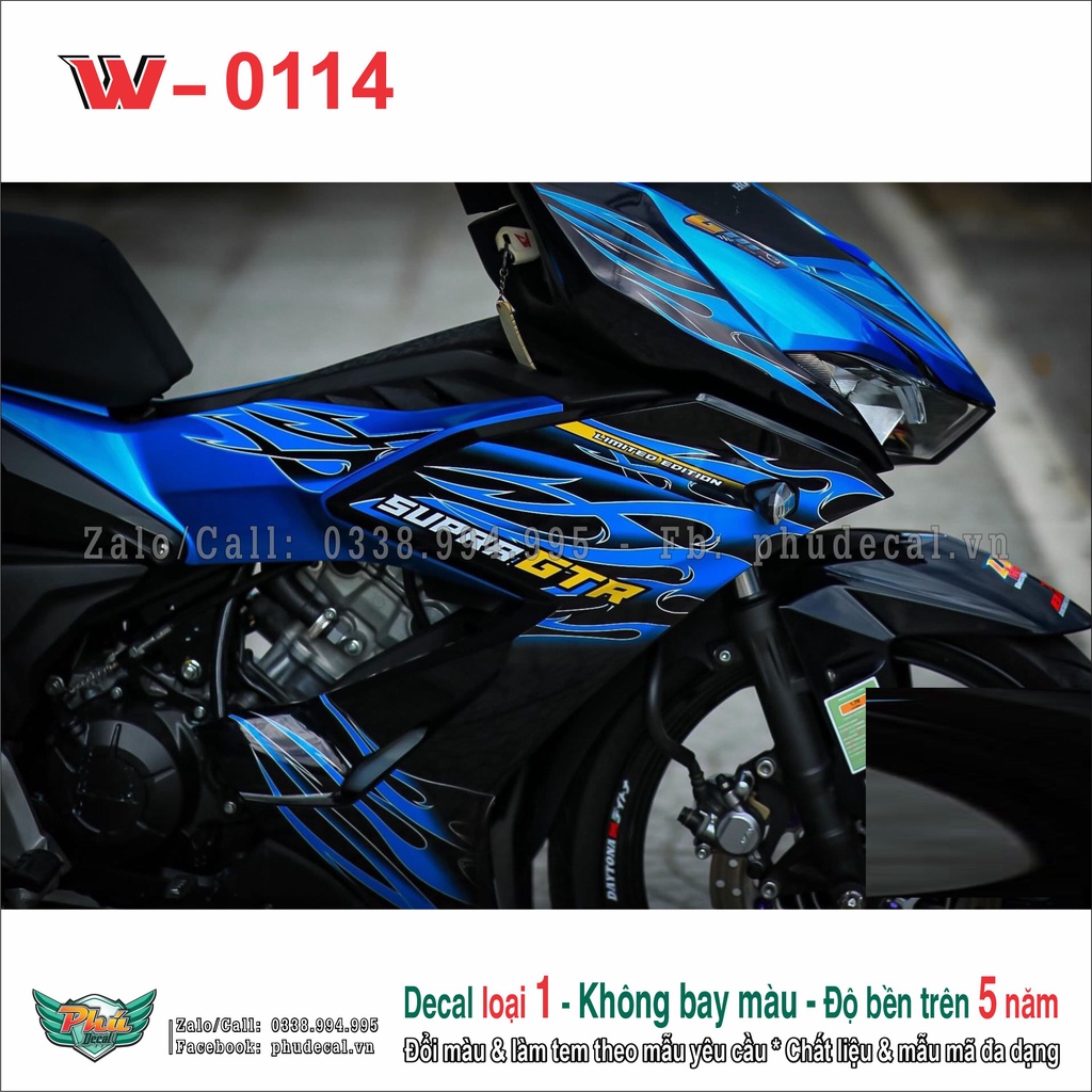 Tem rời Winner X Xanh Đen lửa  Rs 150 (15)