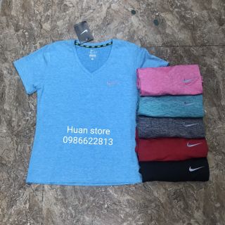 Áo phông thời trang nữ,áo cổ tim,áo tập gym