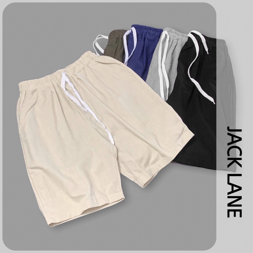 Quần Short Đũi Basic, JACKLANE, Quần short unisex Jack Lane