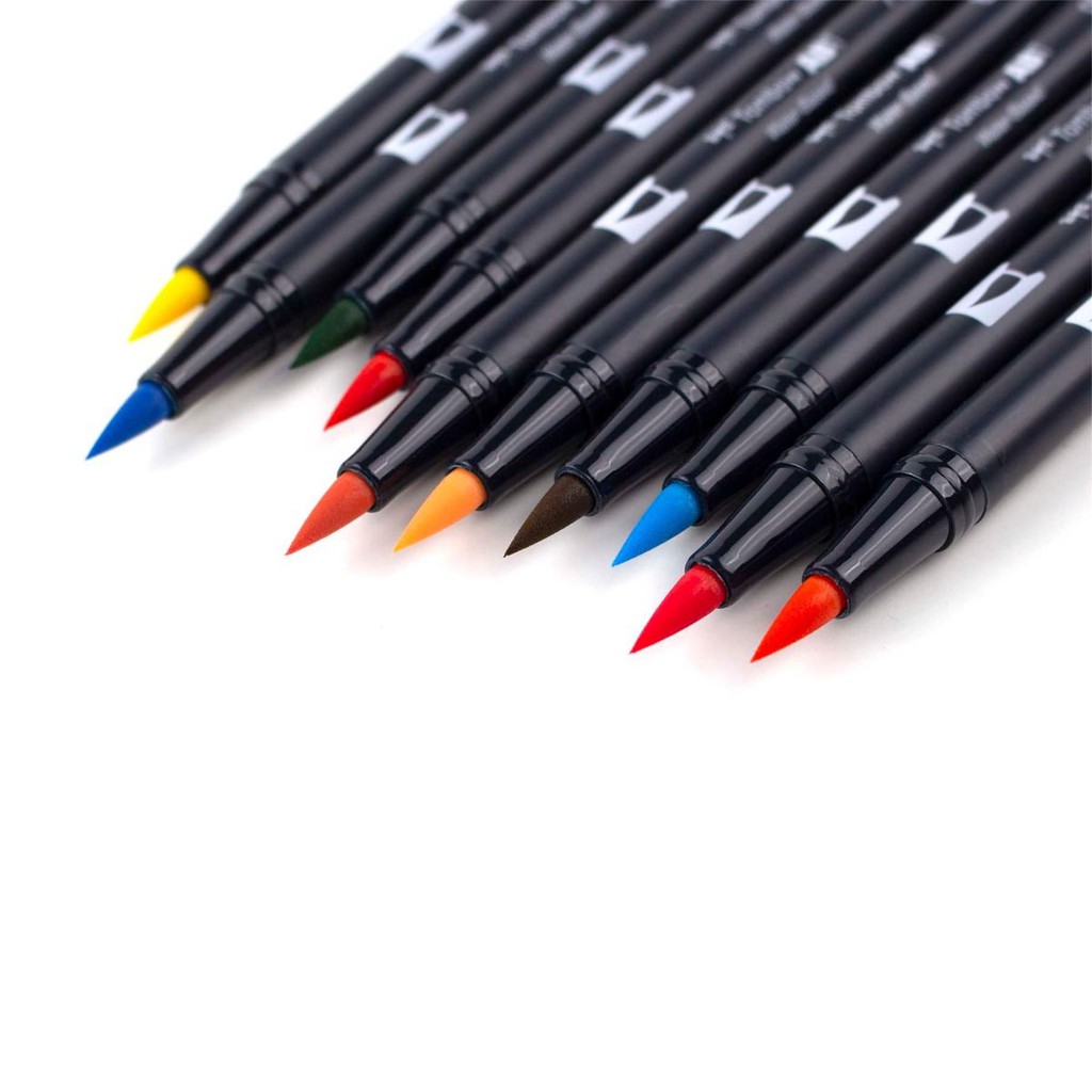 [DA ĐEN] Bút Tombow Dual Brush Pen Set Celebration 10 Màu