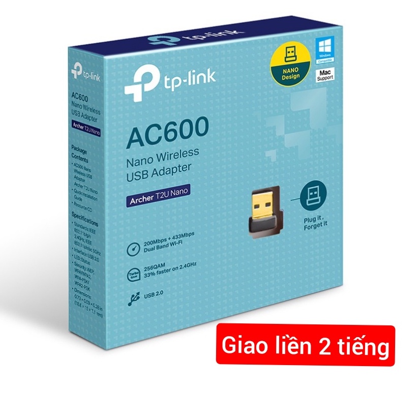 USB WiFi TP LINK 1300 Mbps T3U 5ghz thu WiFi cho PC và USB WiFi 6 1800mbps cho máy bàn laptop