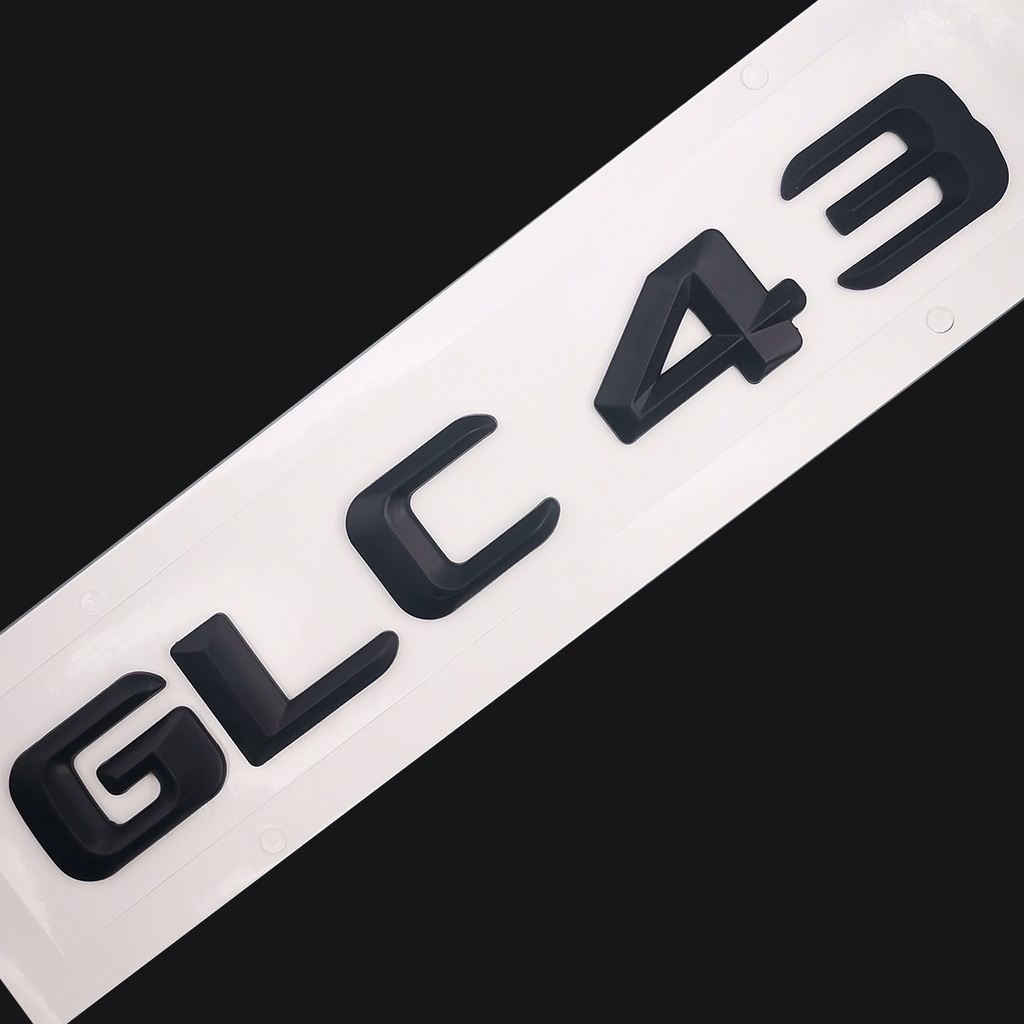 Miếng dán trang trí đuôi xe ô tô Mercedes Benz GLC 43 GLC43 tỉ lệ 1:1