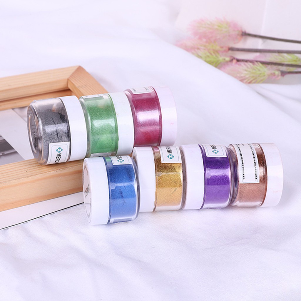 Bộ Dụng Cụ Trang Trí Bánh Kem 9 Màu 15g