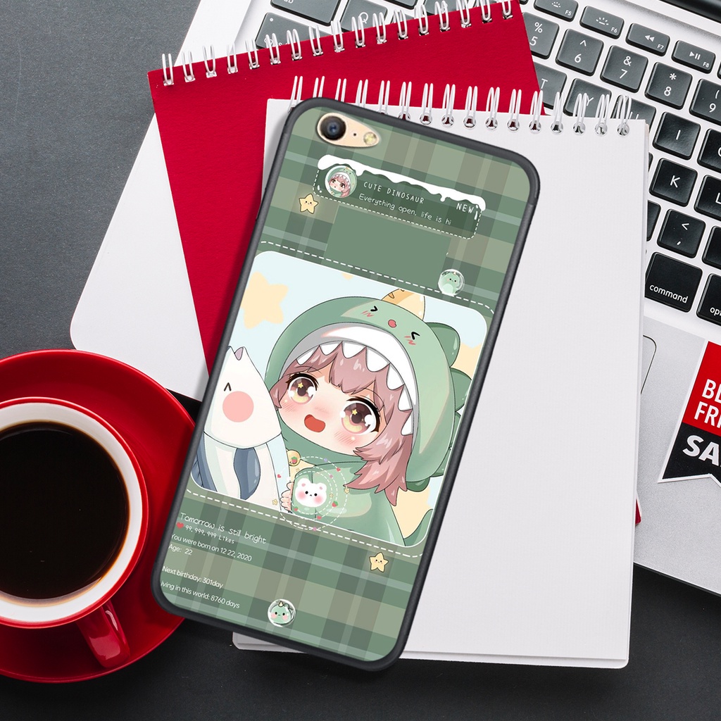 [HOT]ỐP OPPO A33 - A37 - F1 Plus - A39 - A57  , IN HÌNH KHỦNG LONG CHIBI SIÊU DỄ THƯƠNG.