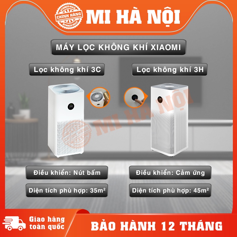 Máy lọc không khí Xiaomi Mi Air Purifier 3H BH 12 tháng / Xiaomi 3C (Bản Quốc Tế)