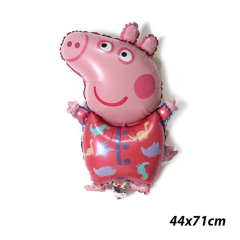 Bóng bay hoại hình gia đình lợn peppa, cỡ lớn size 67x87cm trang trí sinh nhật cho bé,...