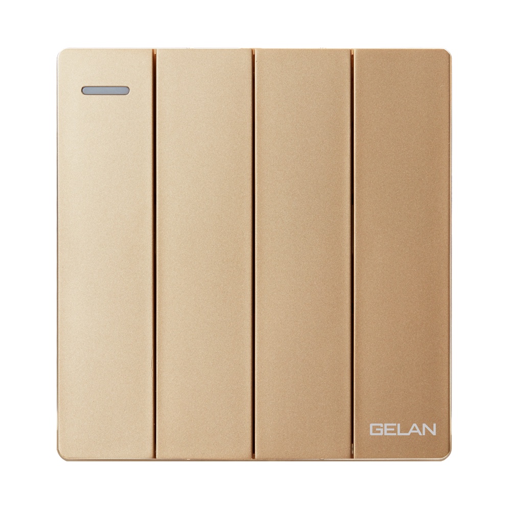 [Series E6] Bộ công tắc bốn 1 chiều/ 2 chiều 16A GELAN