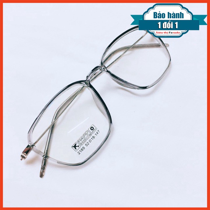 [Gía siêu rẻ] Gọng kính 2189 đã đeo là XINH -Nhận Cắt Mắt-Tặng kèm hộp+khăn+Chai nước lau kính