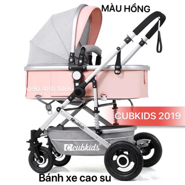 XE NÔI ĐẨY TẶNG BÀN ĂN SIÊU ĐẸP CUBKIDS 2019 BÁNH CAO SU