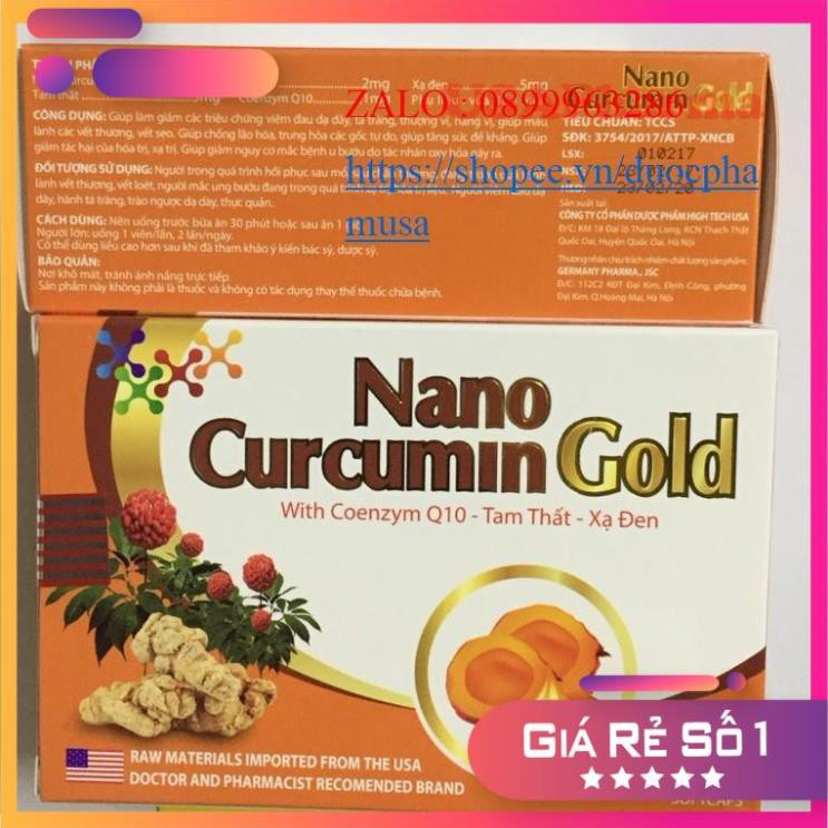 Nano Curcumin GOLD giảm các triệu chứng viêm đau dạ dày