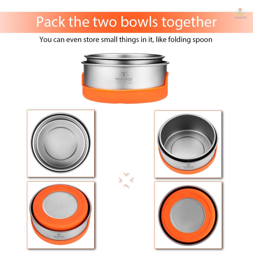 Bát Cắm Trại TOMSHOO Bằng Titan