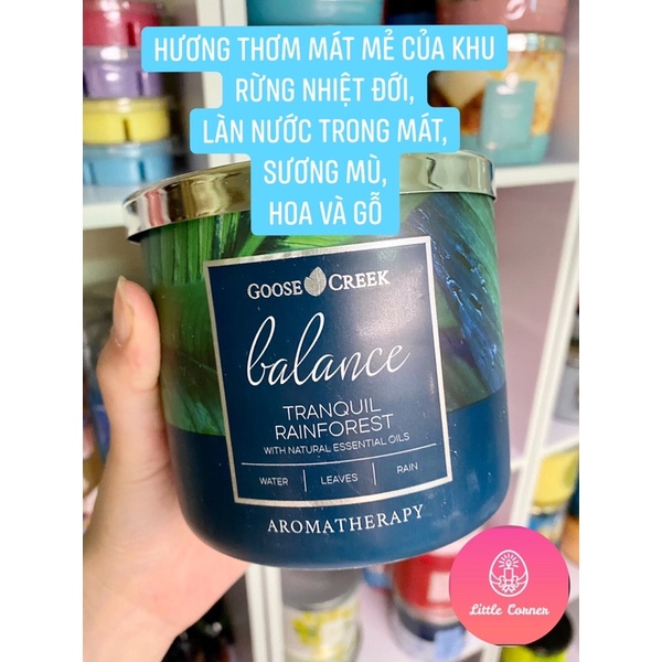 Nến thơm 3 bấc GOOSE CREEK 411g - Dòng Aromatherapy
