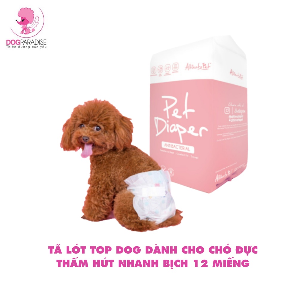 Tã quần Pet Diaper kháng khu.ẩn dành cho chó cái cỡ lớn size S/M/L/XL - Dog Paradise