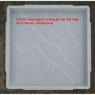 Khuôn giả đá xi măng kt 40/40/5cm