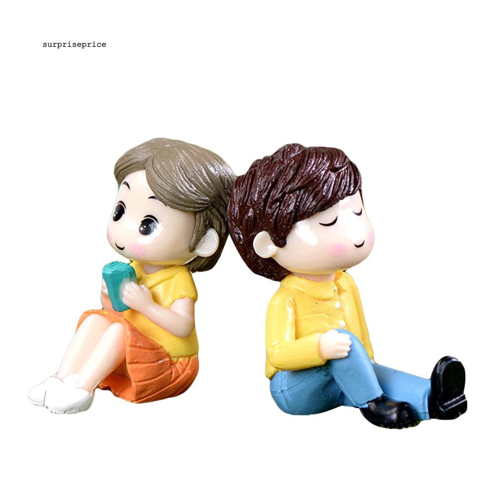 Set mô hình cặp đôi trai gái bằng nhựa PVC dùng trang trí