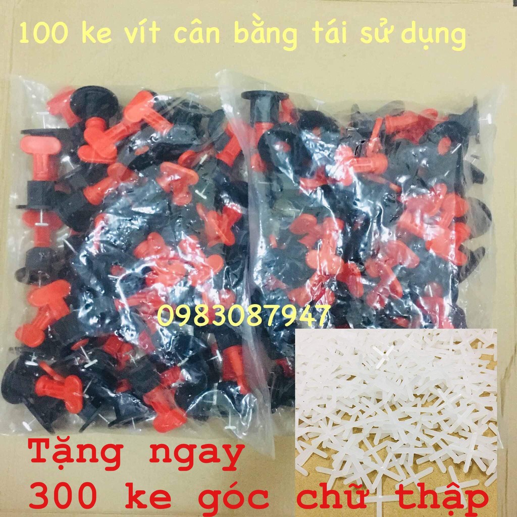 Bộ 100 ke lát gạch tái sử dụng tặng 300 ke chữ thập