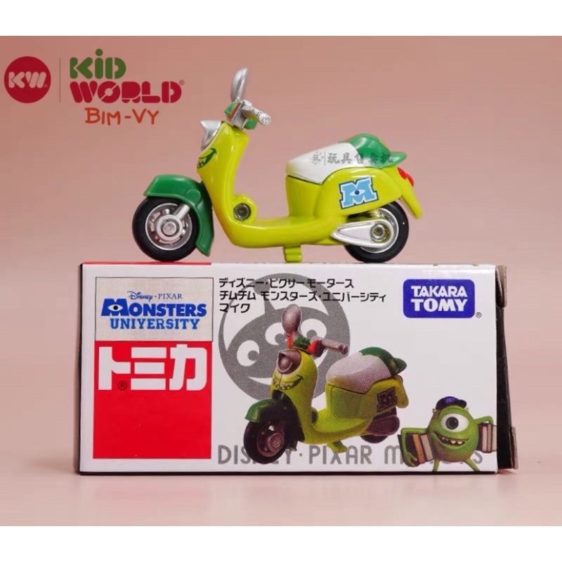 Xe mô hình Tomica Box Disney Motors Monsters University. Made in China. MS: 676.