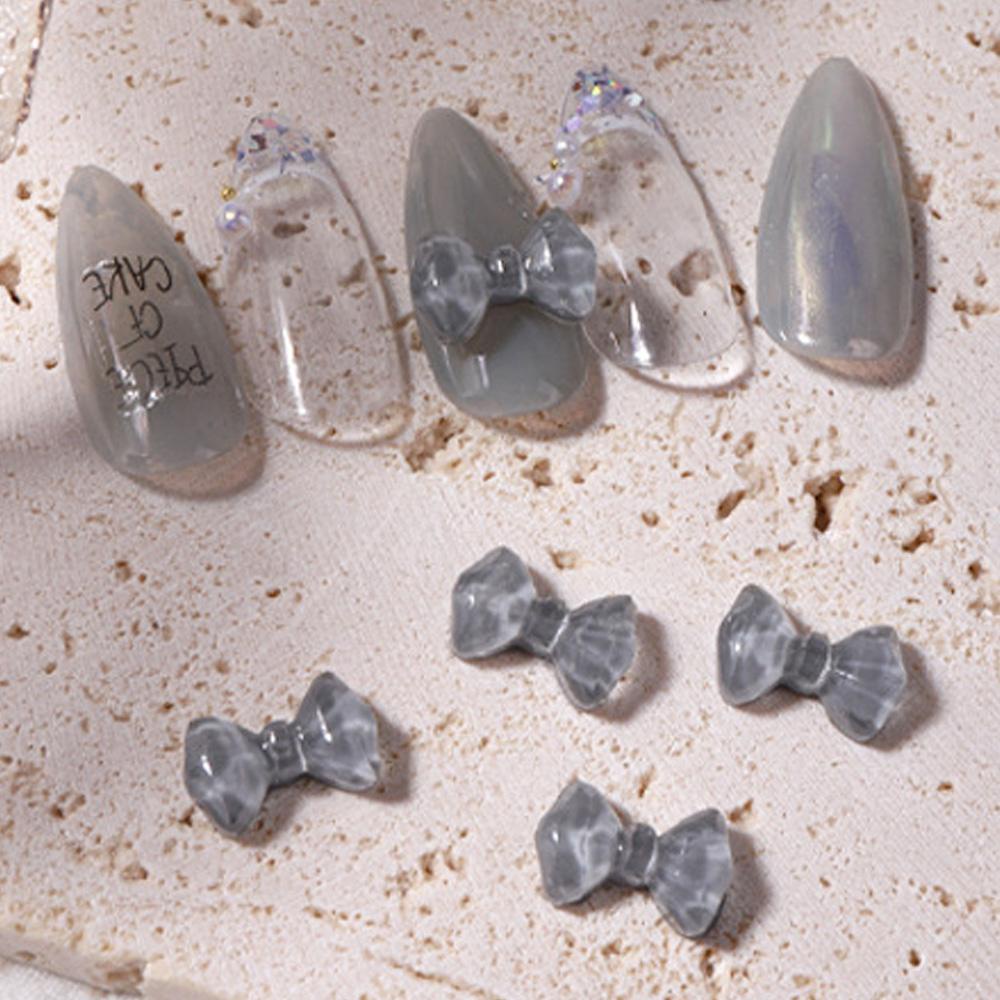 Phụ Kiện Trang Trí Móng Nghệ Thuật Hình Nơ 3D Bằng Resin Tinh Tế