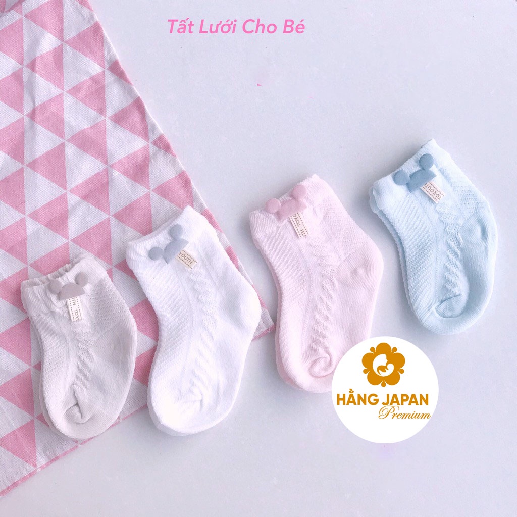 Set 3 tất lưới Nemo Baby hàng cao cấp cho bé size XS/S/M