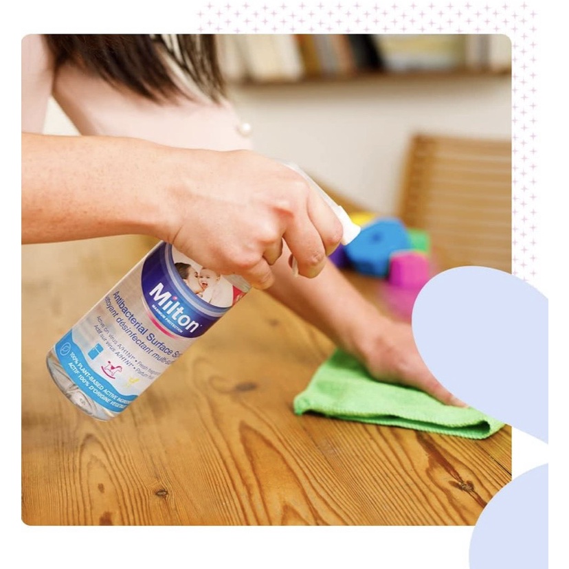 Xịt diệt khuẩn Milton diệt 99,9% vi khuẩn,đồ chơi, đồ dùng an toàn cho bé 500ml