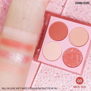 Phấn Mắt Sivanna Colors Fall In Love Soft Mate Eyeshadow Palette HF163