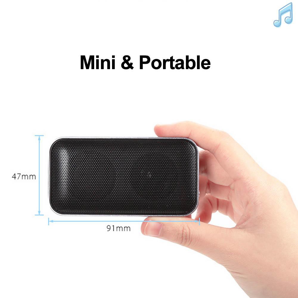 BY AEC BT209 Portable Wireless Bluetooth Speaker Mini Style Pocket-sized Music Sound Box with Microphone Support TF Card