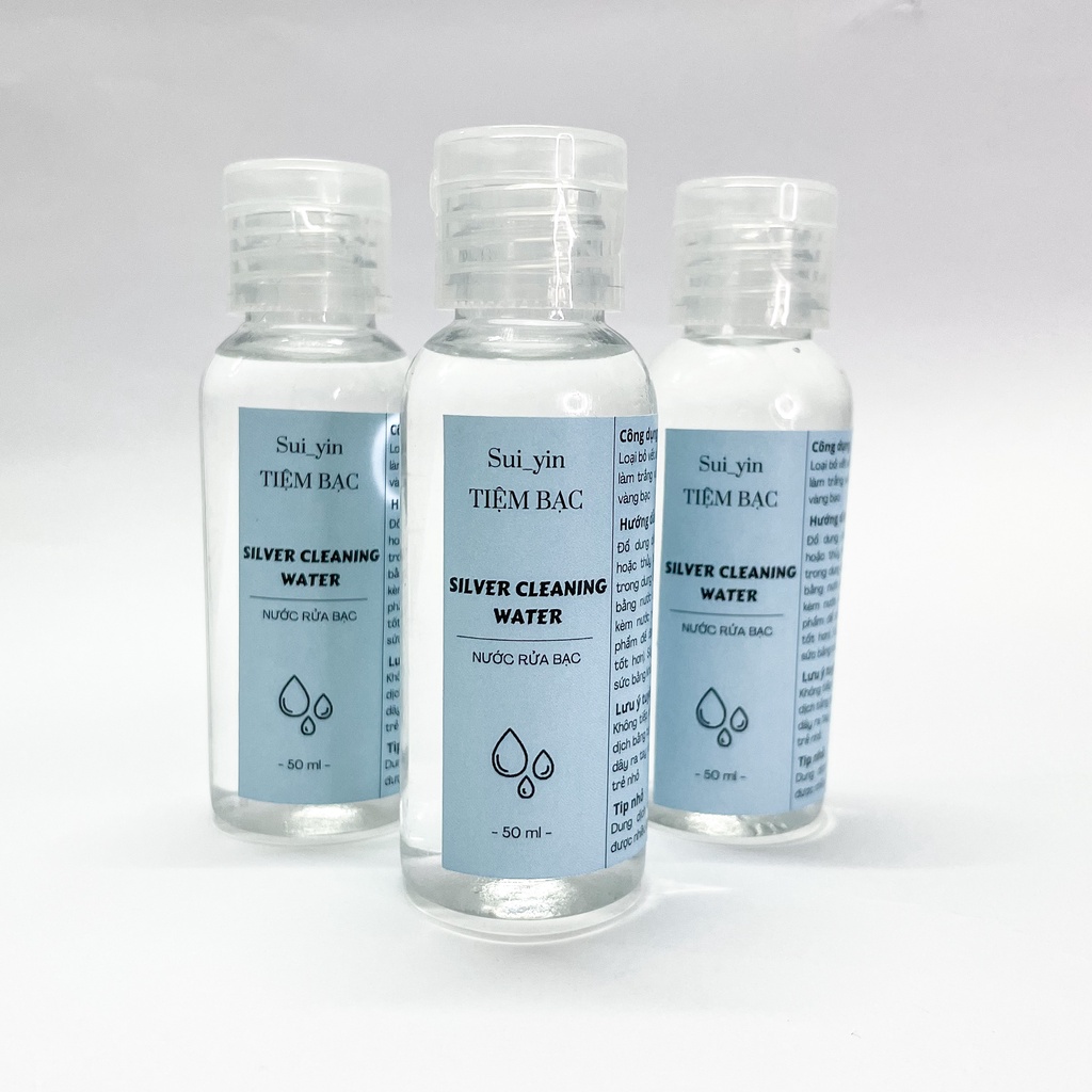 Nước rửa trang sức bạc Sui Yin, dung dịch làm sáng bóng bạc như mới 50ml