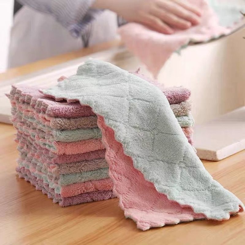 Khăn lau chén dĩa chống dính dầu mỡ đa năng