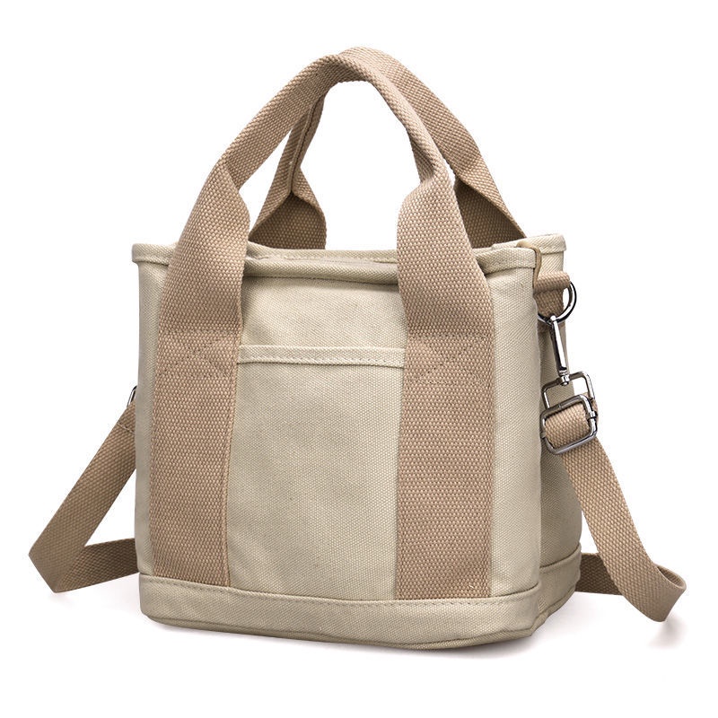 Túi Xách Vải Canvas Đựng Cơm Trưa Hàng Ngày Chất Lượng Cao Phong Cách Mới Cho Nữ