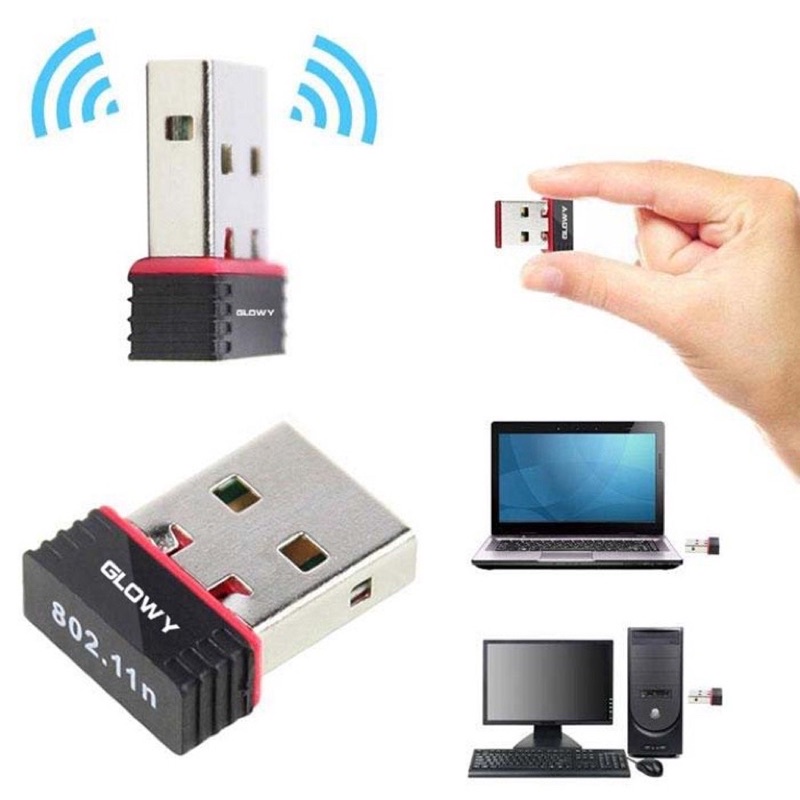 [Chính Hãng]Bộ thu sóng wifi Gloway USB 801 GW511, nhỏ gọn, giúp bắt được tín hiệu xa và ổn định hơn loại thường.