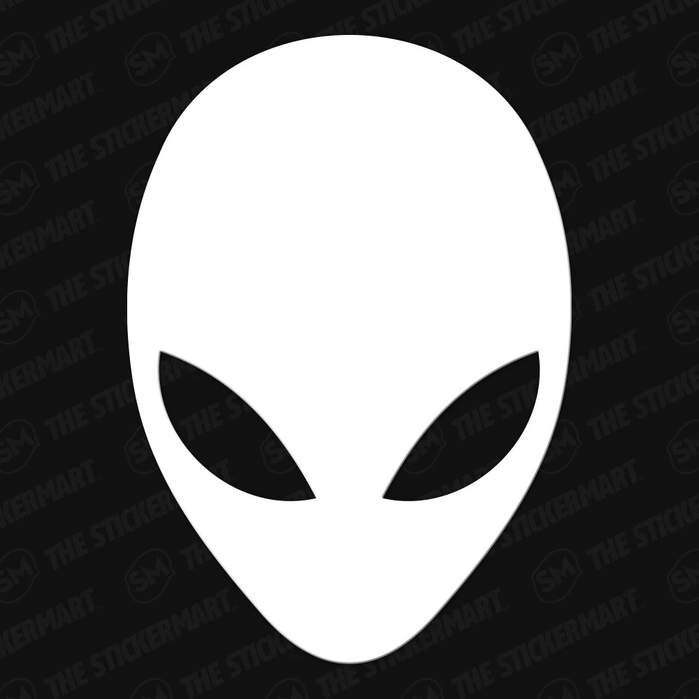 Hình dán Sticker Logo Alienware, hình dán laptop Alienware, hình dán sticker pvc chống nước