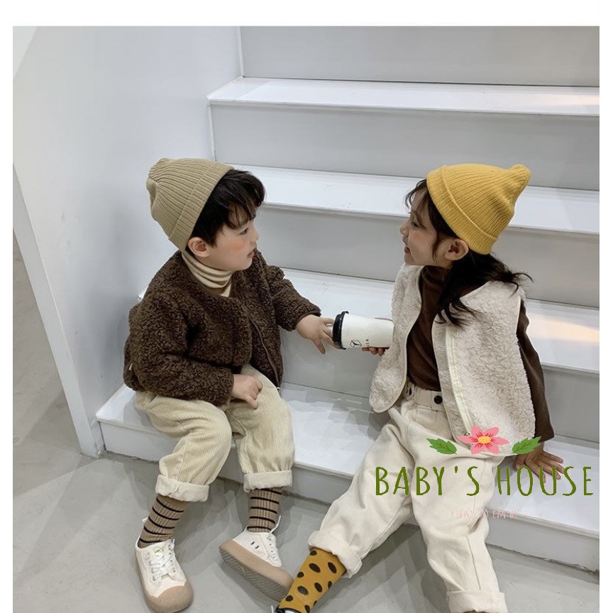 Áo khoác lông cừu cao cấp cho bé AK01 - Baby House