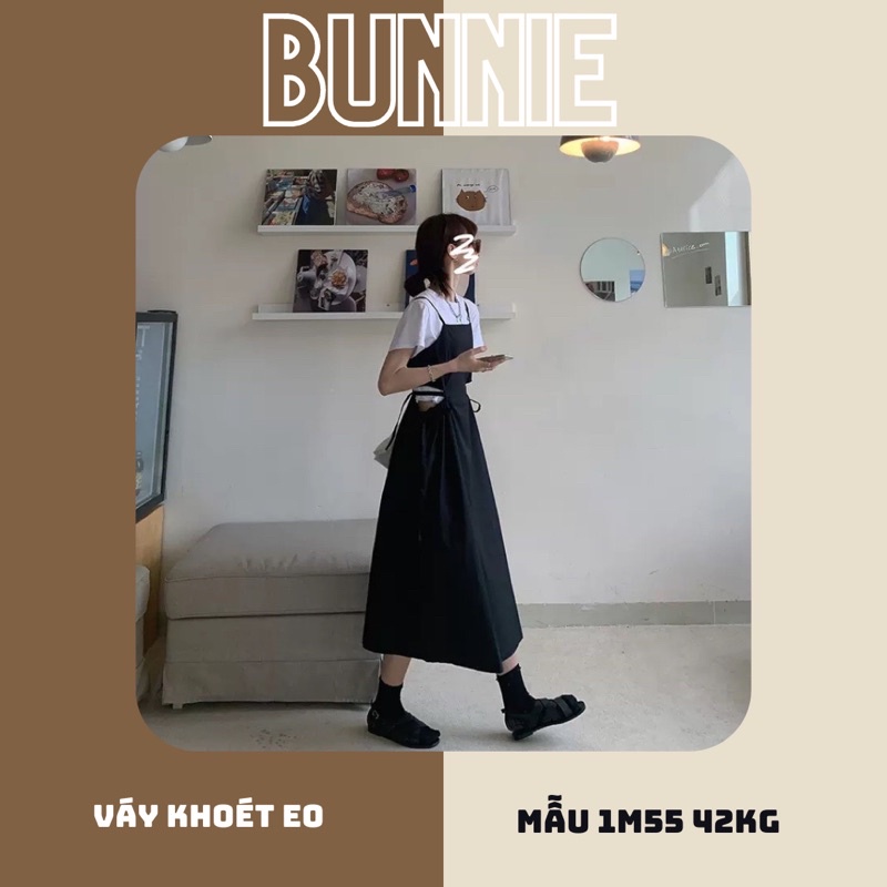 Váy 2 dây khoét eo (Có sẵn). Ảnh thật ở cuối