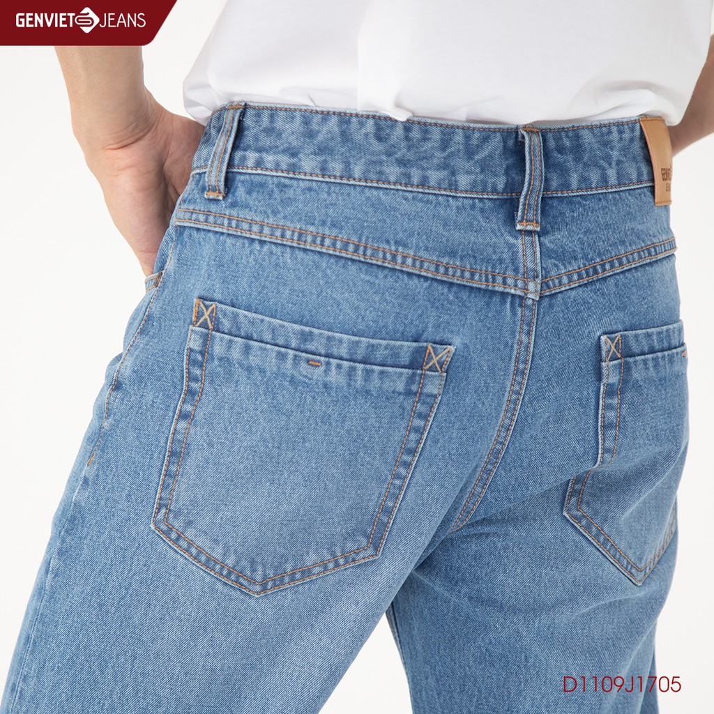 Quần dài jeans nam ống đứng  D1109J1705 GENVIET