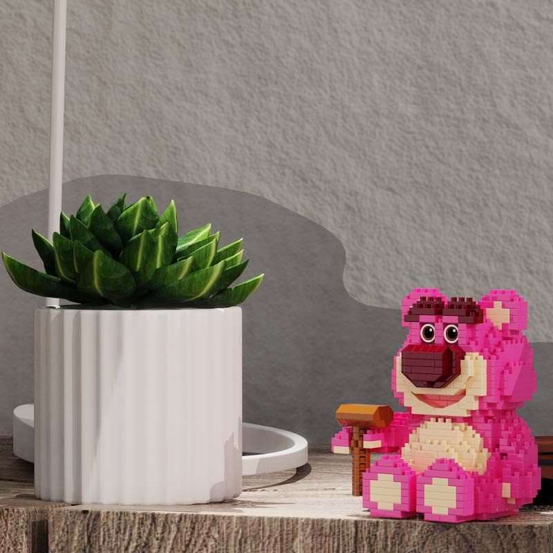 Bộ Đồ Chơi Lắp Ráp Mô Hình Gấu Dâu Tây Dễ Thương Cho Bé