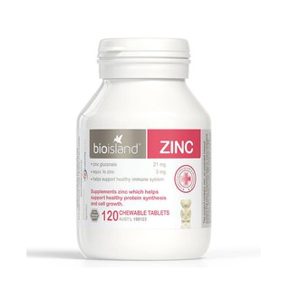 Kẽm Bio Island Zinc Úc 120v, Viên Uống Bổ Sung Kẽm Cho Trẻ Từ 1-12 Tuổi