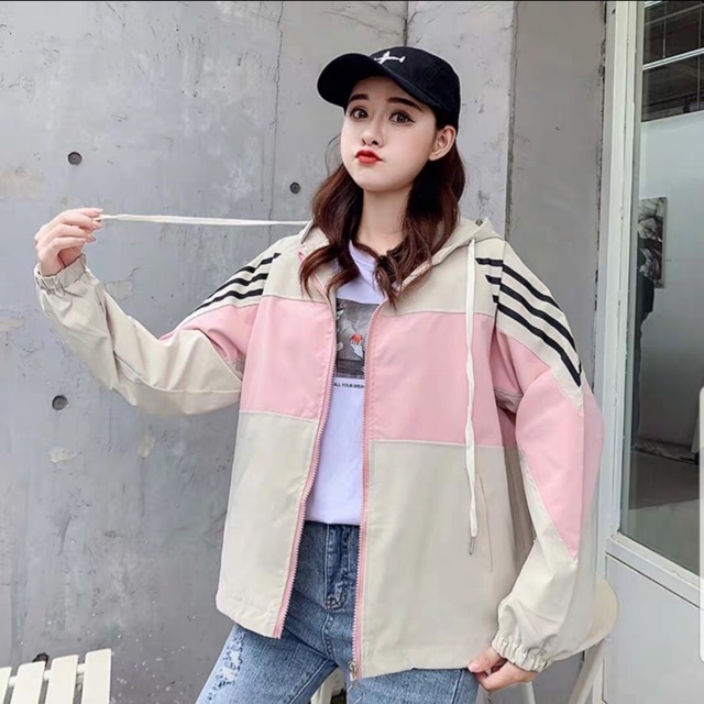 ÁO KHOÁC GIÓ PHỐI KẺ ĐEN 3 MÀU SIÊU ĐẸP | BigBuy360 - bigbuy360.vn