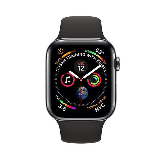 [Giá siêu tốt] Đồng Hồ Thông Minh Apple Watch Series 4 Space Black Stainless Steel Case 99%