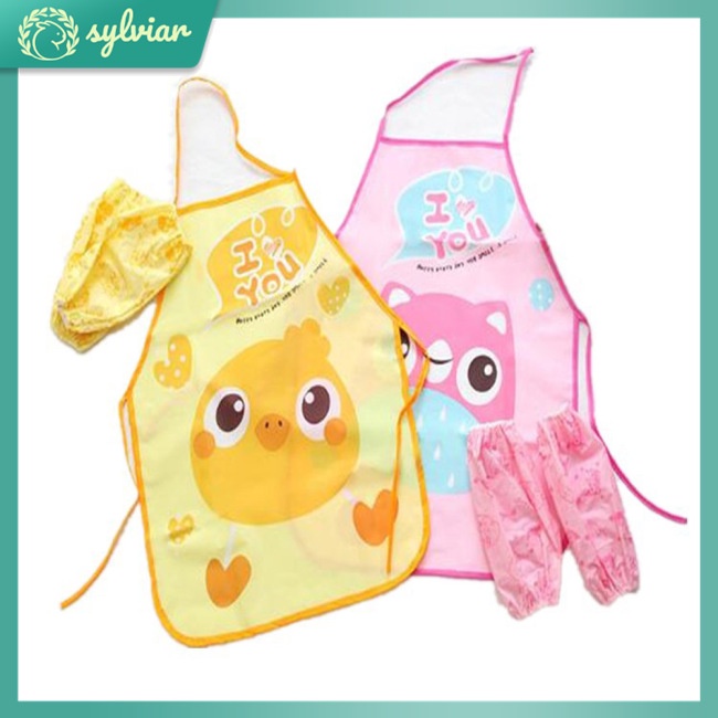 Bộ Tạp Dề Nấu Ăn Dành Cho Trẻ Em 3-6 Tuổi