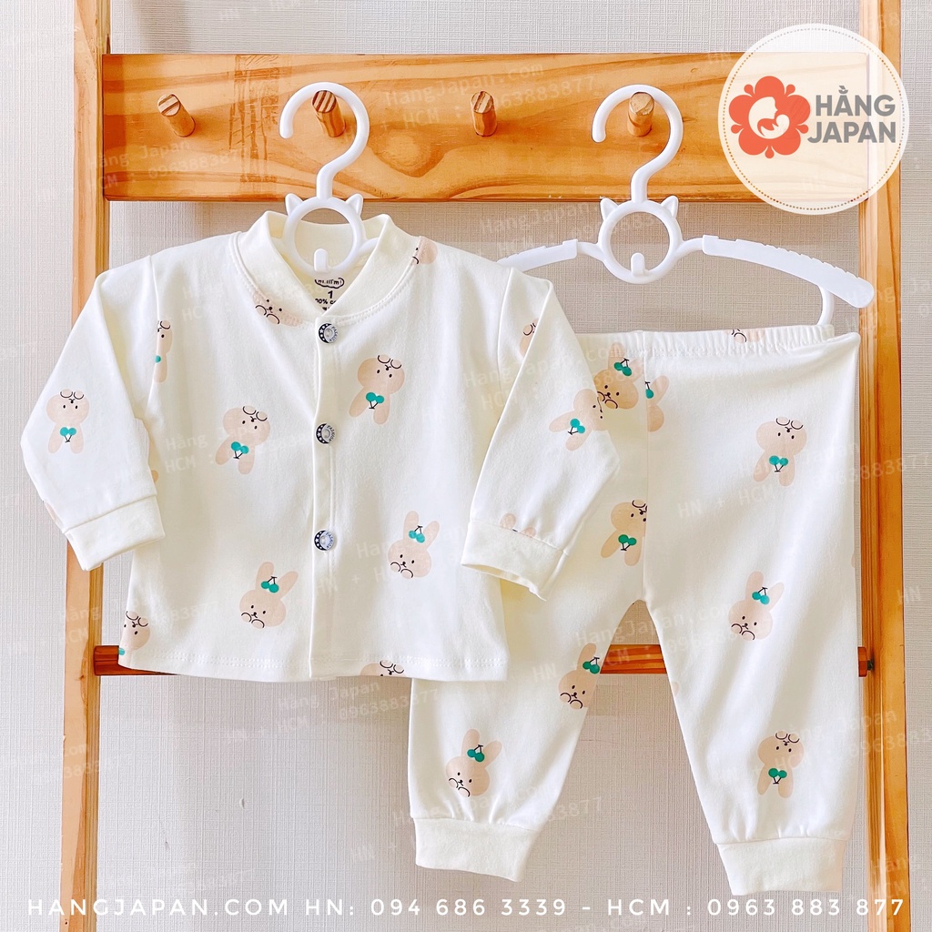 Bộ nỉ mỏng dài tay thu đông cho bé trai gái Xuất Hàn Cao Cấp Thương Hiệu Himom họa tiết ngẫu nhiên