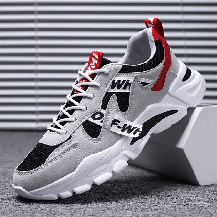 Giày nam đẹp, giày nam Sneaker thể thao phối chữ siêu HOT SP - 330