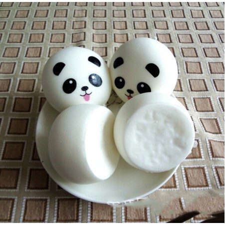 Đồ Chơi Mềm Nở Chậm Làm Từ PU Bánh Gấu Trúc 4cm